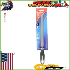 Lightweight 8-Inch Mill Bastard File with Rubber Ergonomic Handle - Durable Tool