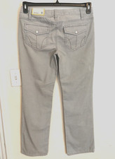 Ann Taylor Loft Womens Jeans 8 Gray Slim Boot Cut Corduroy Pockets Dress Pants