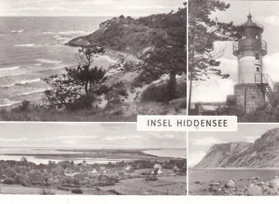 Postcard Hiddensee beacon north shore Hucke near monastery postcard postcard
