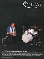 2014 Print Ad of Drum Workshop DW Design Series Frequent Flyer Kit Peter Erskine