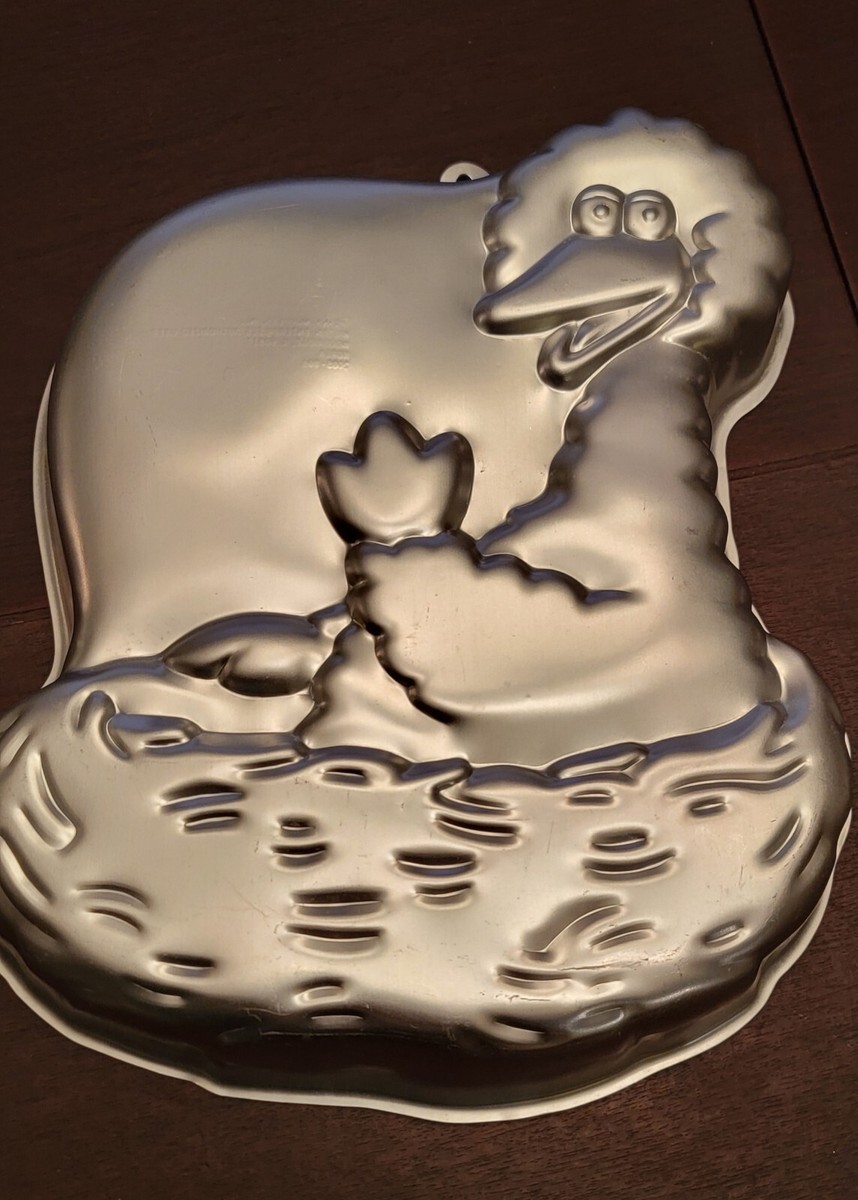 1989 Wilton Cake Mold Pan Big Bird In Nest Sesame Street #2015-805