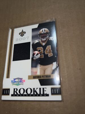 2007 Donruss Threads Collection Materials /500 Antonio Pittman #RCM-23 RC Saints