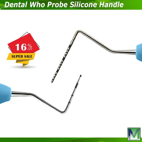 Perio Probe Who/Cp15 Probes Silicon Handle Dental Periodontal Instruments - Picture 12 of 18