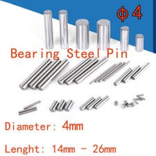  4 4mm Diameter Bearing Steel Pin Cylindrical Solid Dowel Pins 14mm-26mm Length