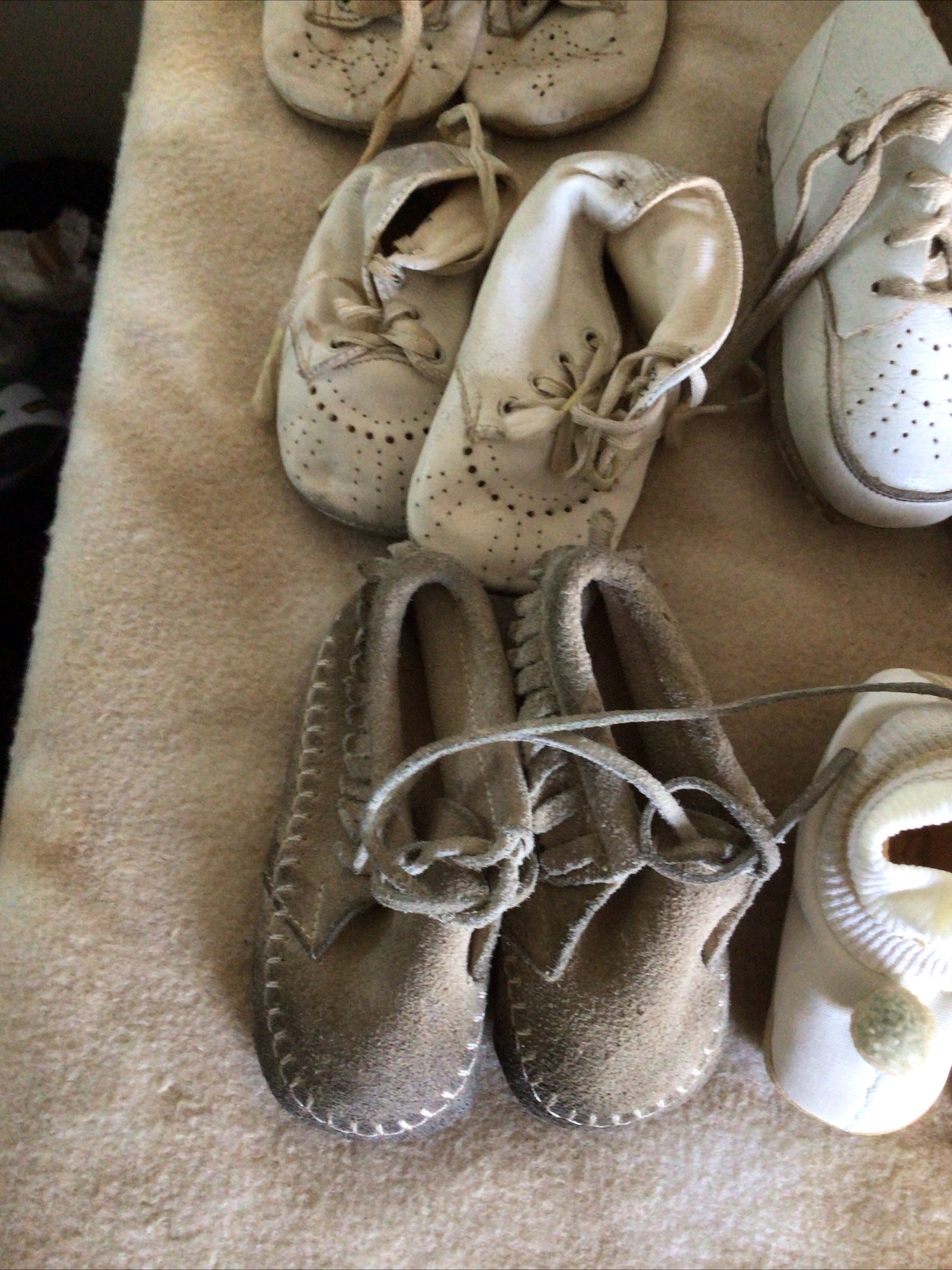 Fabulous Collection Of 14 Pairs Of Vintage Baby Shoes eBay