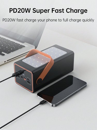 50000mAh Power Bank with Flashlight, 4-Output Portable Charger for Camping - Picture 6 of 31