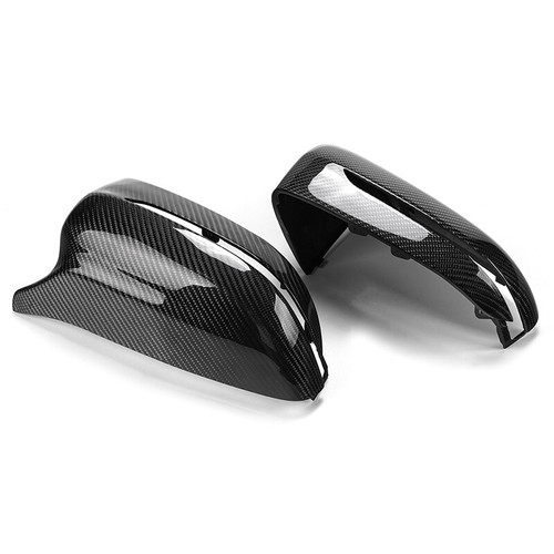 Side Mirror Cover Cap Assembly Real Carbon Fiber For 2017~22 BMW G20 G21 G22 G30 - Picture 7 of 10