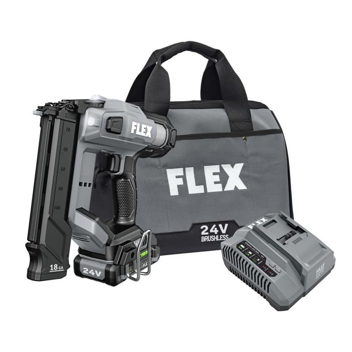 FLEX 24V Brushless Cordless 18 Gauge 5/8-inch to 2-1/8-inch Brad