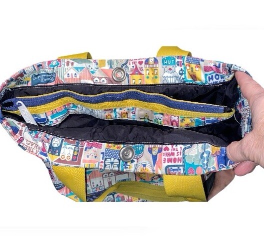 LeSportsac Artist-in-Residence Multicolored Cityscape Medium Size