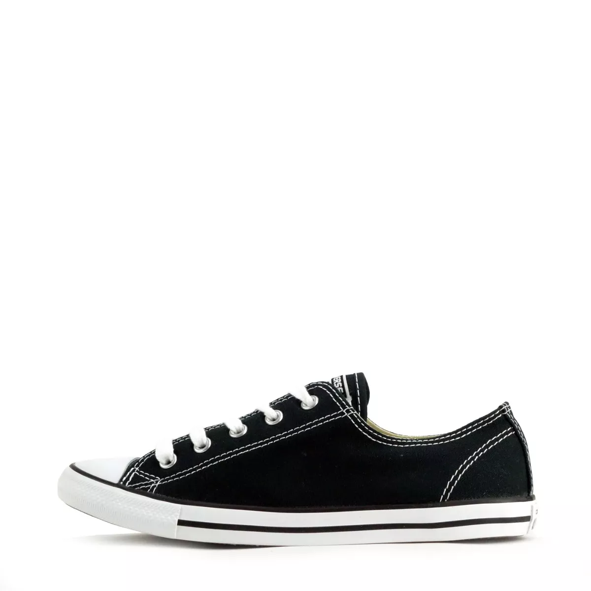 Converse Women's Chuck Taylor All Star Ox Plimsolls Shoes Black | eBay