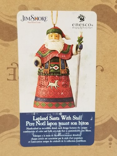 ENESCO Jim Shore Heartwood Creek Santa con adorno