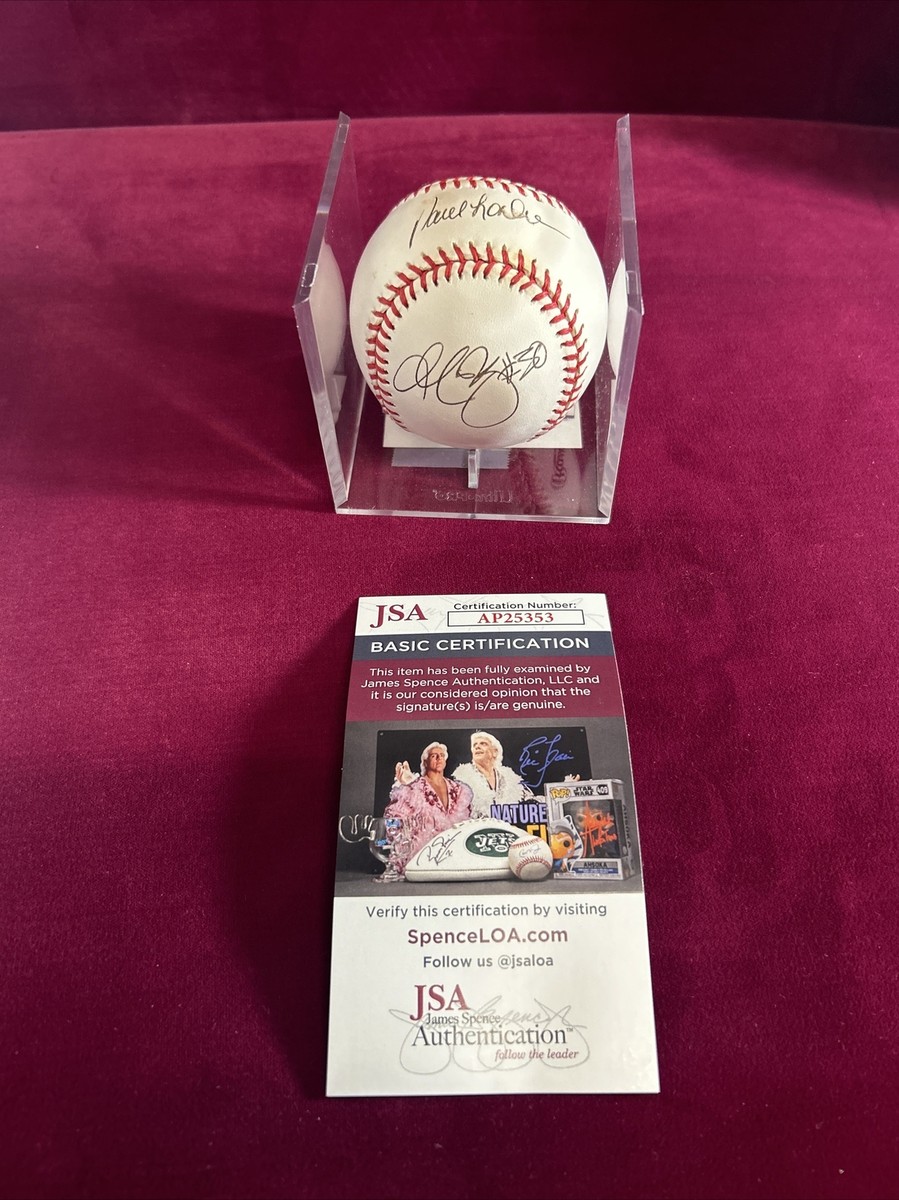 Paul Lo Duca & McKay Christensen Signed Baseball JSA LA Dodgers BB