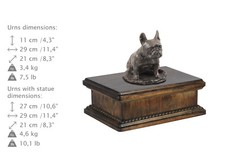 Franz&ouml;sische Bulldogge Type 3, exclusive Urne, Kalte Bronze, ArtDog, DE