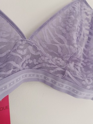 M&S B By Boutique Gisella Mesh Non Wired Bralette, Lilac, Med (12-14) Lrg(16-18) - Picture 3 of 8