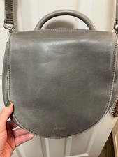Matt & Nat Grey Crossbody Magnetic Closure Purse
