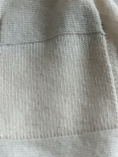 CHANEL Size 38 Cream Black Cashmere Contrast Trim Open Front Cardigan - Picture 10 of 13