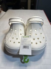 Crocs Baya Platform Clog White Women's Size 9 New Without Box 