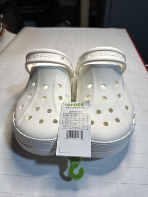 Crocs Baya Platform Clog White Women's Size 9 (New Without Box)