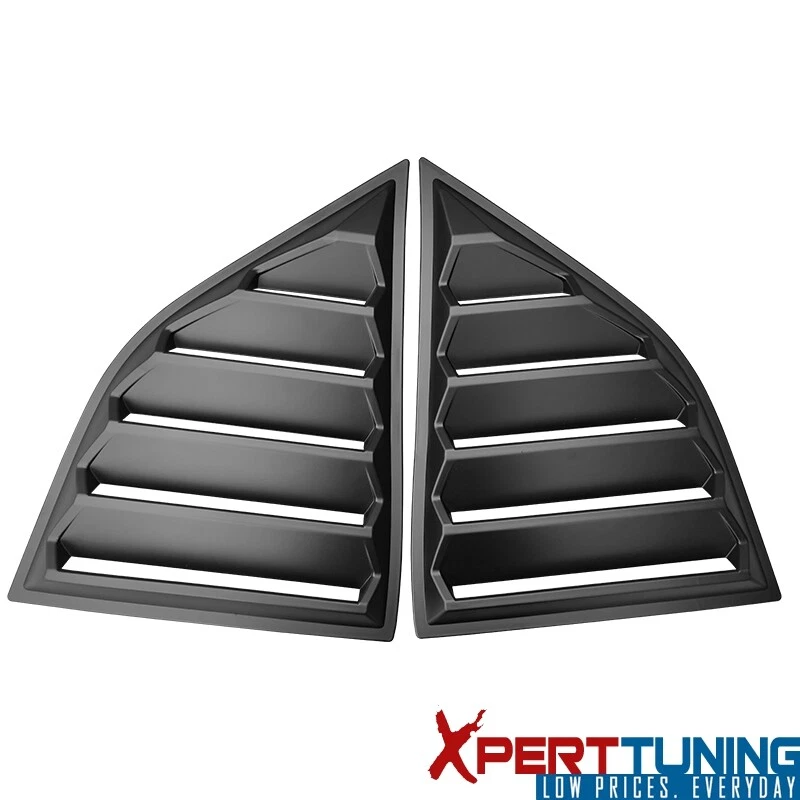 Fits 08-23 Dodge Challenger XE V4 Style Matte Black Side Window Louver PP Foto 4 de 4