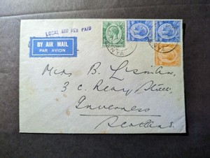 1933 British KUT Airmail Cover Mombasa Kenya