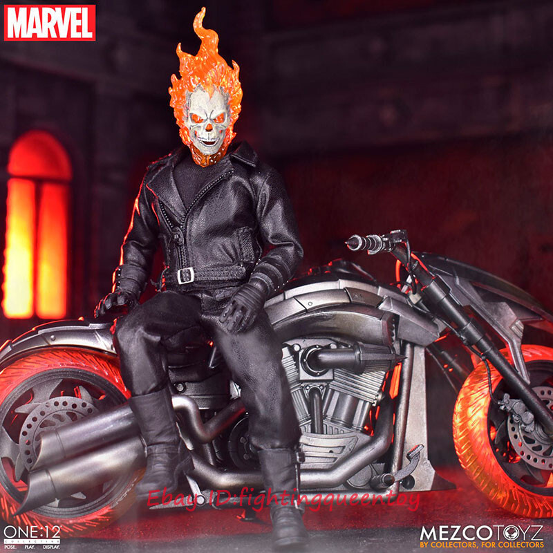 Mezco Toyz One:12 ゴーストライダー　未開封 Mezco Toyz One:12 Marvel Ghost Rider And Hell Cycle 1/12