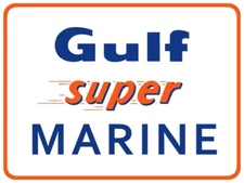 Gulf Super Marine Fuel, Gasoline NEW METAL SIGN: 12x16" & Free Shipping