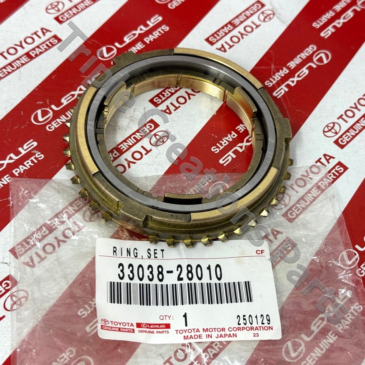 TOYOTA GENUINE 3303828010 RING SET, SYNCHRONIZER, NO.2 33038