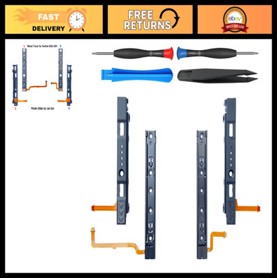 Slide Rail Replacement for Nintendo Switch & Joy-Con Controller - Metal Track &