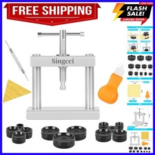 Watch Press Tool Set, Press Set Back Case Closer with 12 Molds, Watch Battery...