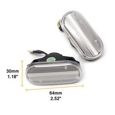 LED Glasklar Schwarz Blinker Seitenblinker Für NISSAN 350 Z Micra K12 Note E11