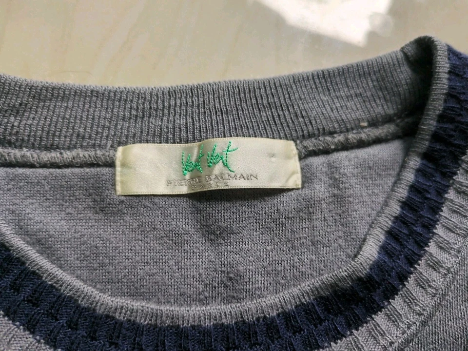 Винтажный свитшот 90-х Pierre Balmain Vent Vert хлопок размер средний редкий  - Изображение 4 из 4