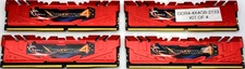 *LOT OF 4* G.SKILL RIPJAWS 4 DDR4 2133MHz 16GB (4GBx4) CL15 RAM *USED/READ*