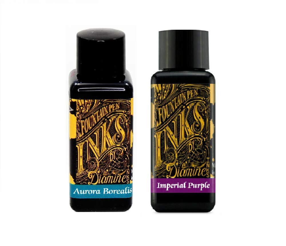 Diamine - Penna stilografica con inchiostro da 30 ml, Aurora Borealis (G8H)