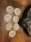 2-1953 Franklins, 2-1964, 1-67, 2-68 50C Kennedy Silver Half Dollar- No Reserve!