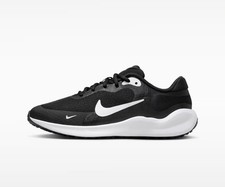 Image of Nike Revolution 7 GS Trainers. Black White. FB7689-003. Sizes UK 13.5, 1