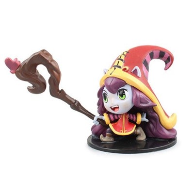 Animationsmodell, Modell pelzige Hexe Statue, Tischdeko, 9 cm