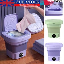 8L Portable Washing Machine Mini Washer Foldable Washer and Spin Dryer Travel 