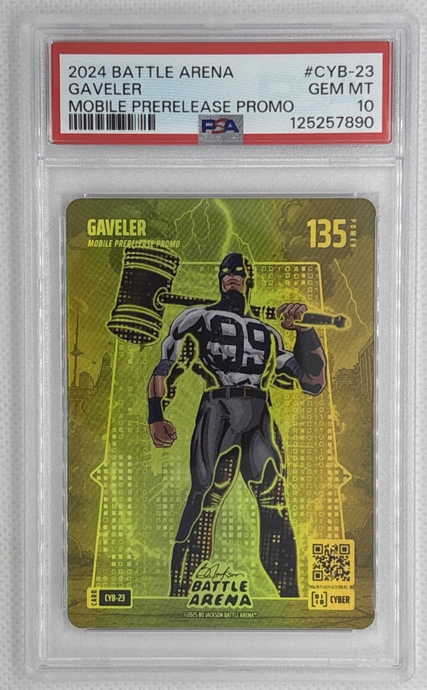 2024 Battle Arena Gaveler #CYB-23 Mobile Prerelease Promo Aaron Judge PSA 10