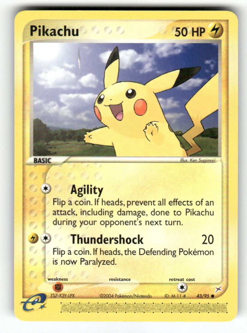 Pikachu 43/95 - C Team Magma vs Team Aqua Pokemon NM