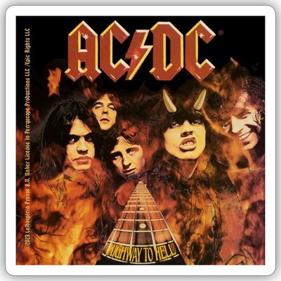 AC/DC Highway To Hell Mit Logo Und Band Aufkleber Sticker, max. 10 x 10 cm