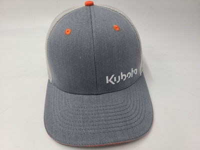 #ad Kubota Parts K Products Mesh Trucker Adjustable Hat Cap Workwear Men Gray Orange $19.99