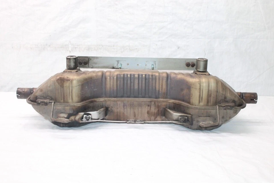 2003 PORSCHE BOXSTER 986 CONV #402 REAR EXHAUST MUFFLER DUAL TIP 3.2L 03-04 - Image 4 of 4