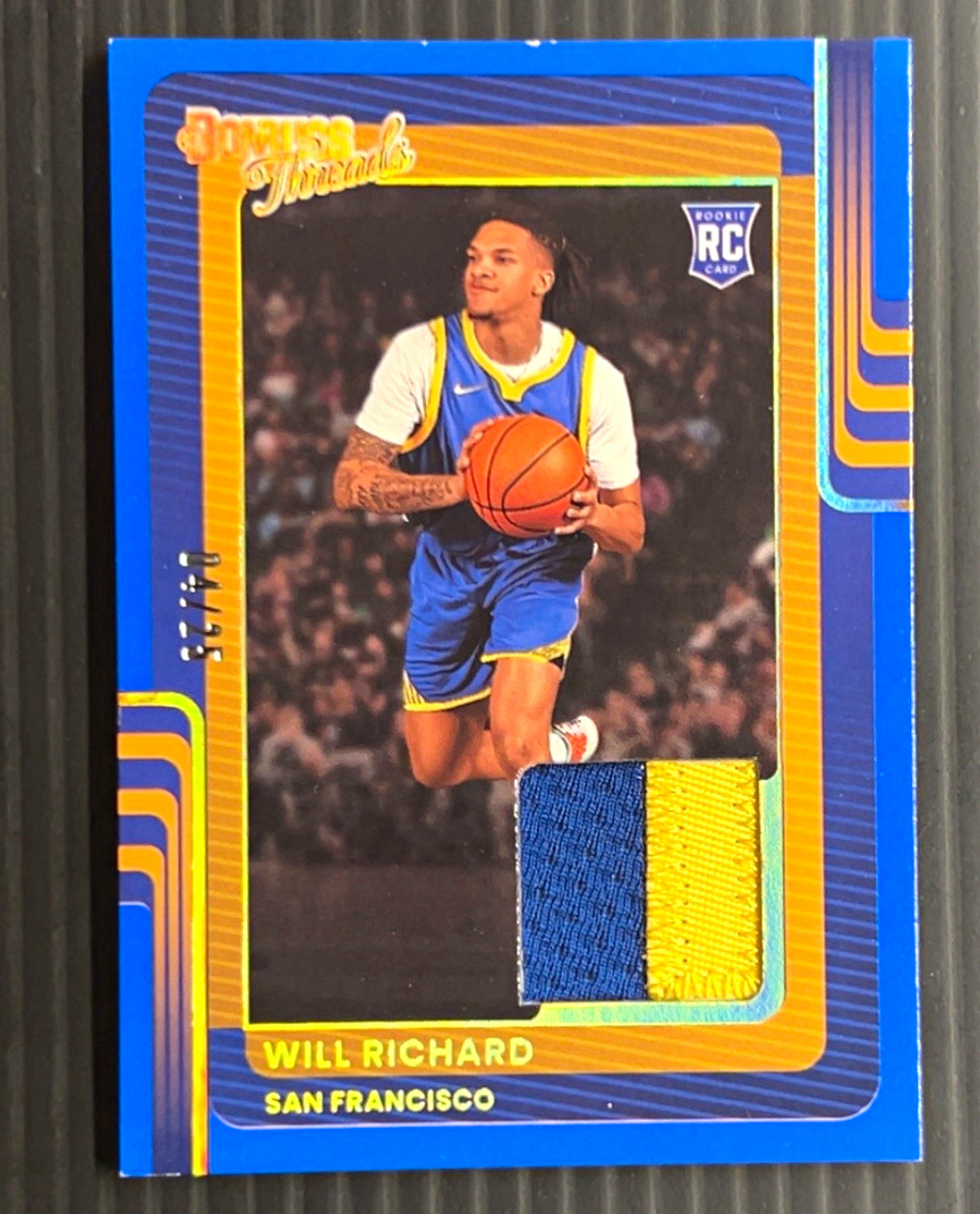 2025-26 Panini Donruss Threads Will Richard #DT-WIL RC Memorabilia /25