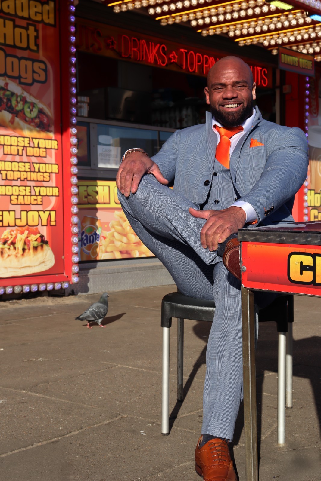 Mens Suit Sky Light Blue Check Three 3 Piece Wedding Groom Races STRETCH FIT 3PC