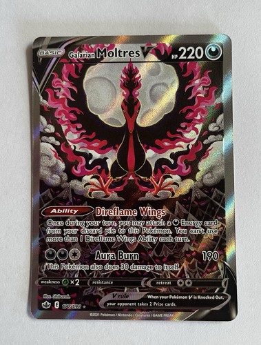 Galarian Moltres V 177/198: Sword & Shield Pokémon Card