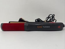 Chi Turbo Farouk Ceramic Flat Iron 1  Red Velvet GF1538D Tested Working Rare