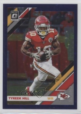 2019 Panini Donruss Optic FOTL Purple Stars Prizm 21/25 Tyreek Hill #3 00d2
