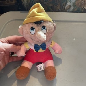 Vintage Disney Pinocchio Stuffed Plush 8” Doll 1980s  Disneyana New w/ Tags!