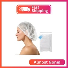 Nvuahome Disposable Bouffant Caps, 21" Elastic Hair Nets, 100 Count