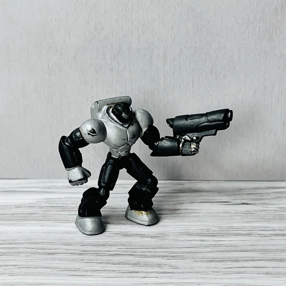 Trendmasters Rumble Wars Troopers Cyber Toy Force Steel Cake Gun Figura 2001 Foto 2 de 4